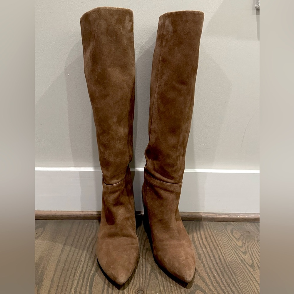 Sam Edelman Brown Suede Knee Boots size 8